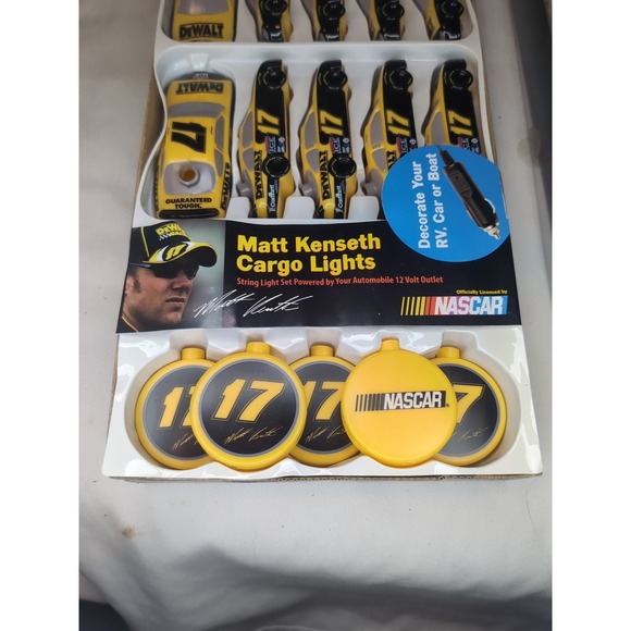 2x Matt Kenseth #17 NASCAR Dewalt String Lights Set of 20...